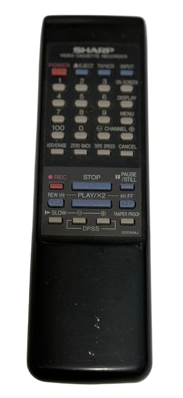 Original Sharp G0056AJ VCR Remote Control VCA323U